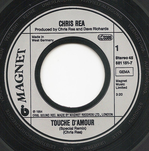 Chris Rea : Touché D'Amour (7", Single)