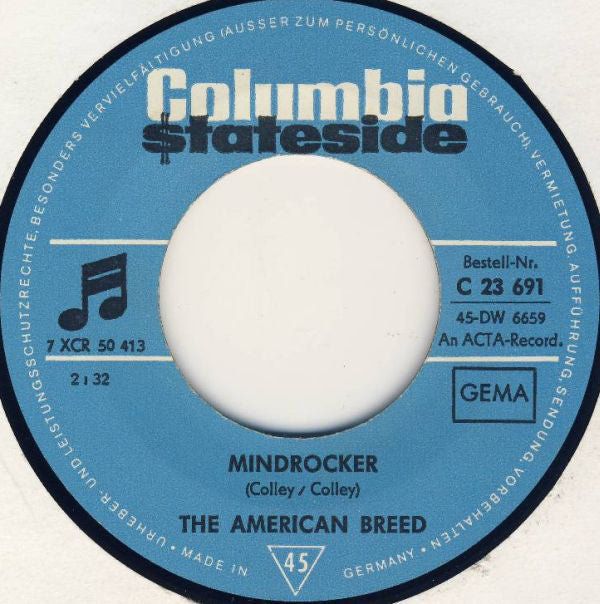 The American Breed : Bend Me, Shape Me (7", Single, Mono)