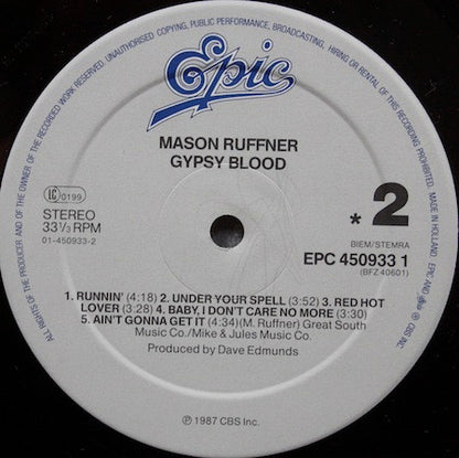 Mason Ruffner : Gypsy Blood (LP, Album)