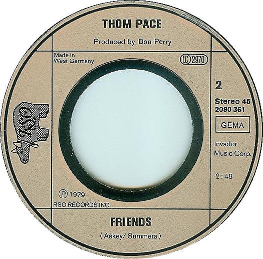 Thom Pace : Maybe (7", Single)