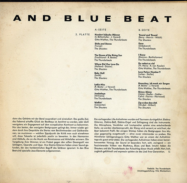 The Shouters / The Thunderbeats : Liverpool And Blue Beat (2xLP, Album)