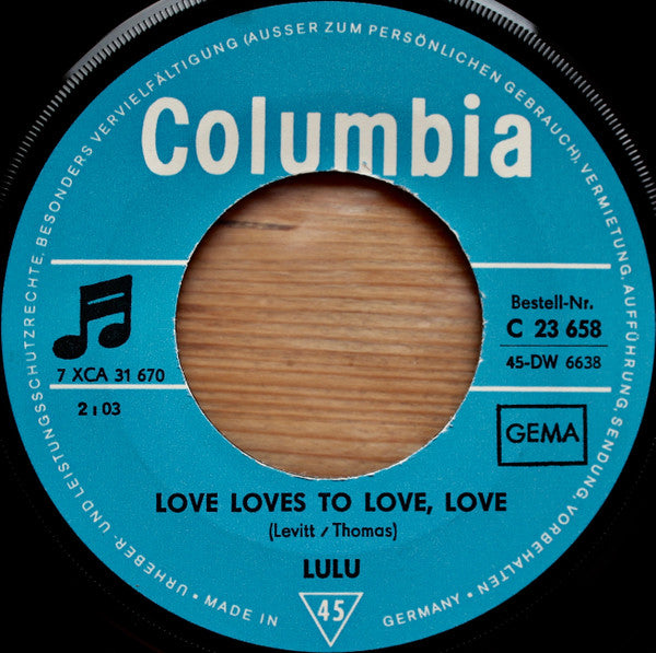 Lulu : Love Loves To Love, Love / You And I (7", Single)