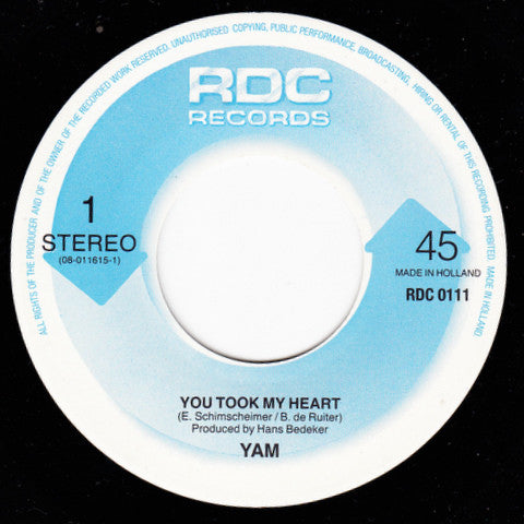 YAM (3) : You Took My Heart (7", Single)