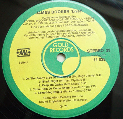 James Booker : Live! (LP, Album)