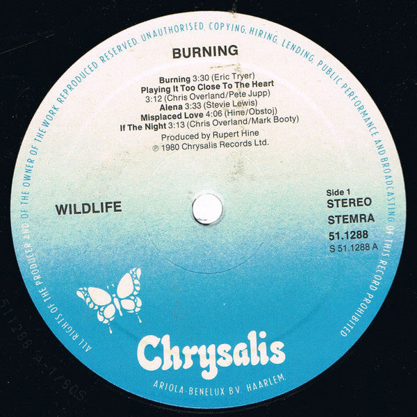 Wildlife (8) : Burning (LP, Album)