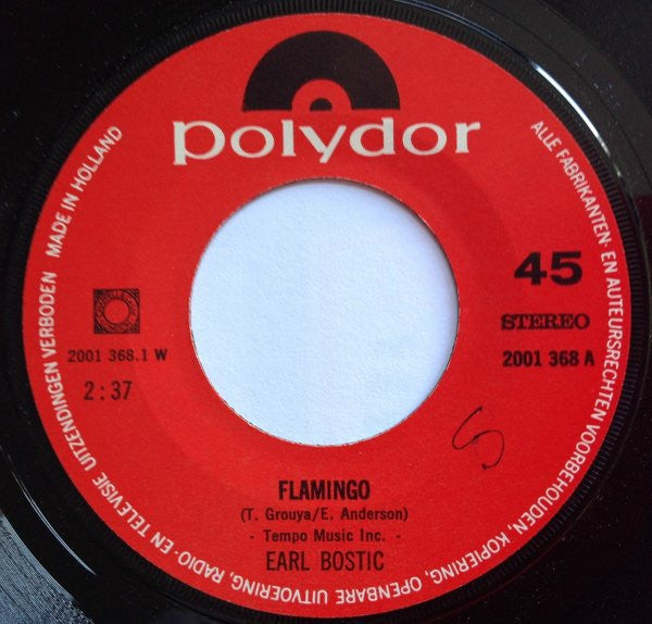 Earl Bostic : Flamingo (7", Maxi, RE)