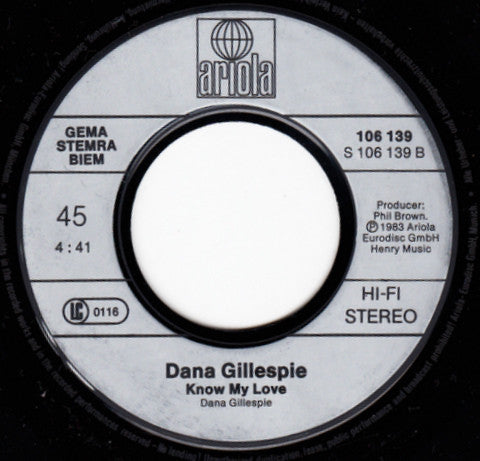 Dana Gillespie : Move Your Body Close To Me (7", Single)