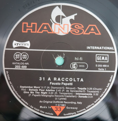 Fausto Papetti : 31a Raccolta (LP, Album)