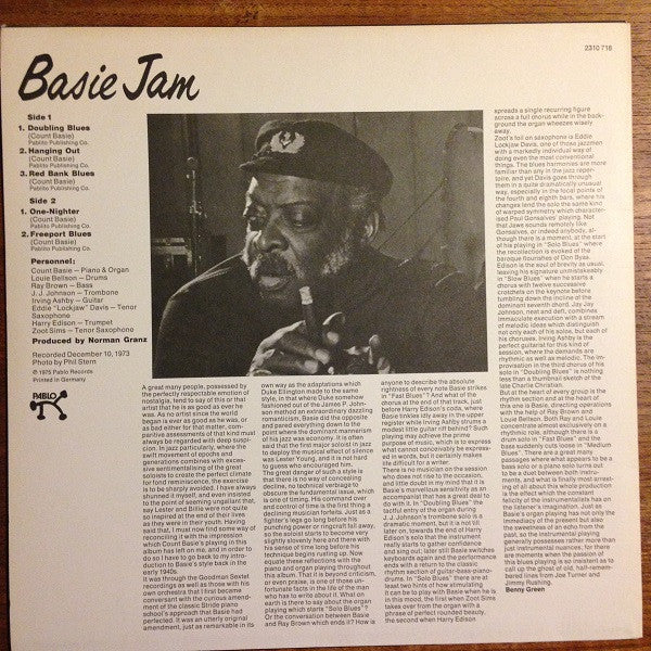 Count Basie : Basie Jam (LP, Album)