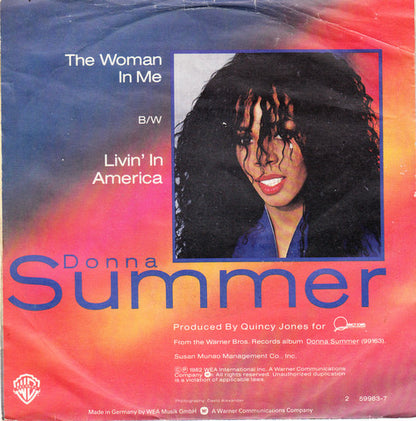 Donna Summer : The Woman In Me (7", Single)