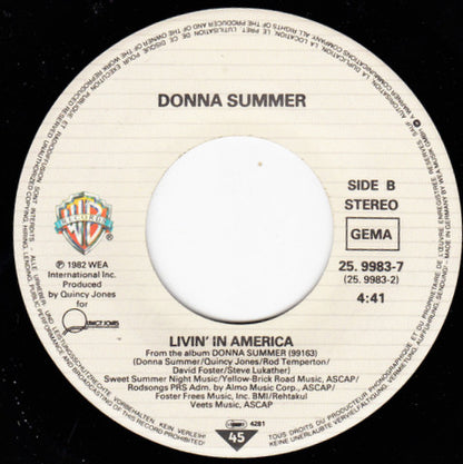 Donna Summer : The Woman In Me (7", Single)