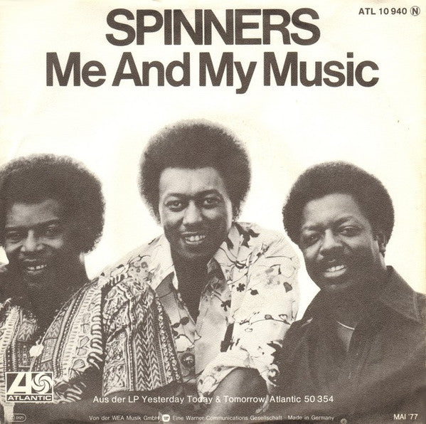 Spinners : Me And My Music / You're Throwing A Good Love Away (7", Single)