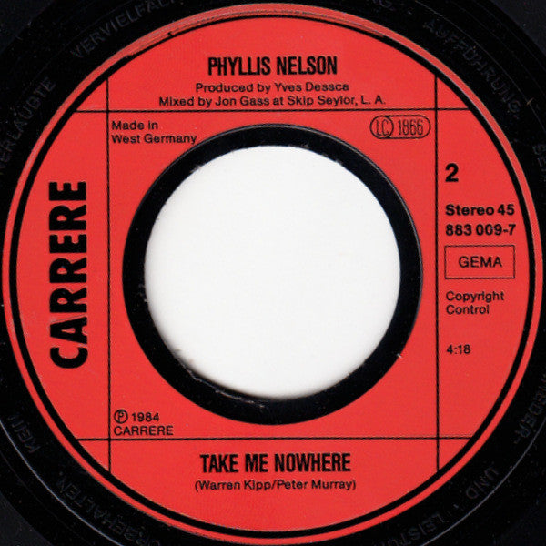 Phyllis Nelson : Move Closer (7", Single)