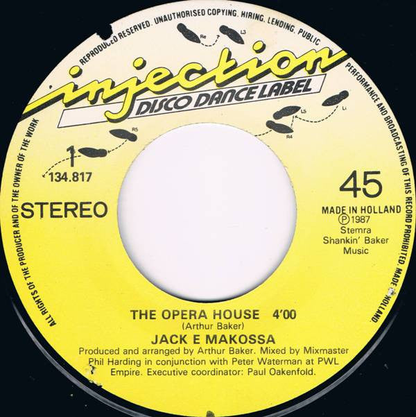 Jack E Makossa : The Opera House (7", Single)