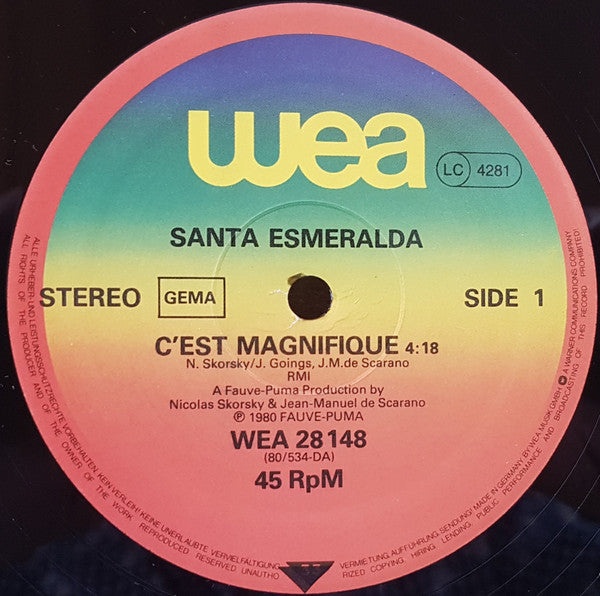 Santa Esmeralda Featuring Jimmy Goings : C'est Magnifique (12", Maxi, Ltd)