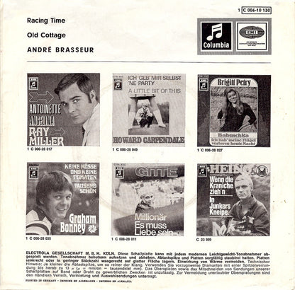 André Brasseur : Racing Time / Old Cottage (7", Single, Mono)