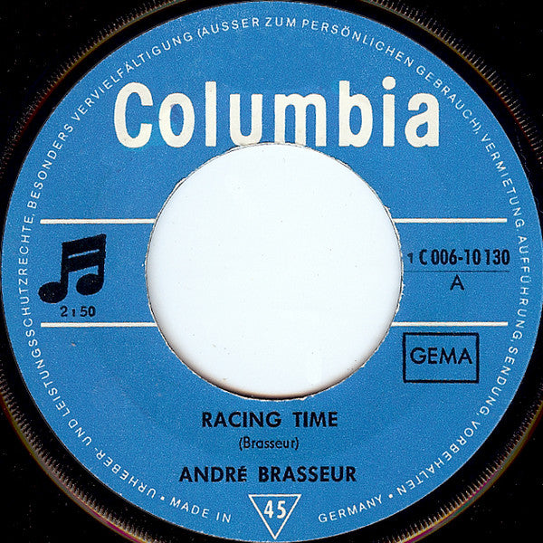 André Brasseur : Racing Time / Old Cottage (7", Single, Mono)