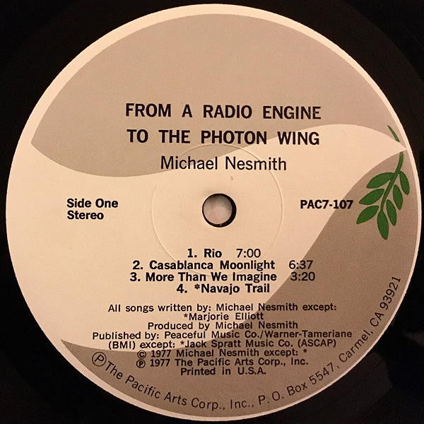 Michael Nesmith : From A Radio Engine To The Photon Wing (LP, Album, RE, Cen)