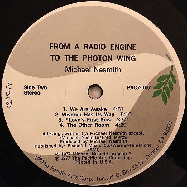 Michael Nesmith : From A Radio Engine To The Photon Wing (LP, Album, RE, Cen)