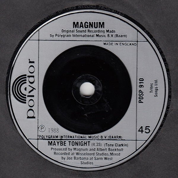 Magnum (3) : Days Of No Trust (7", Single)