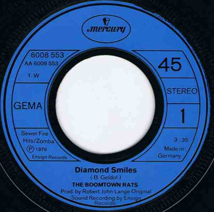 The Boomtown Rats : Diamond Smiles (7", Single)