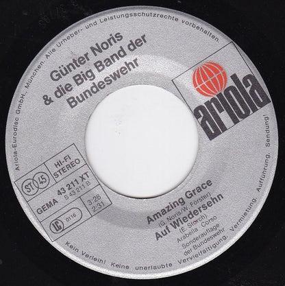 Günter Noris Und Die Big Band Der Bundeswehr : Rock'n Roll Forever / Samba Brasilia / Amazing Grace / Auf Wiederseh'n (7", S/Edition)