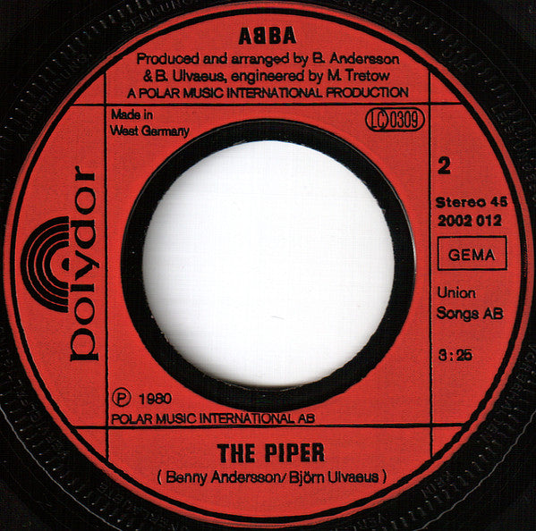 ABBA : Super Trouper / The Piper (7", Single)