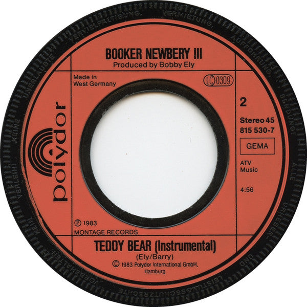 Booker Newberry III : Teddy Bear (7", Single)