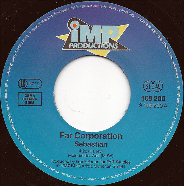 Far Corporation : Sebastian (7", Single)