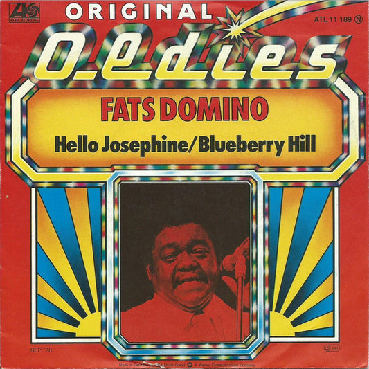 Fats Domino : Hello Josephine / Blueberry Hill (7", Single, RP)