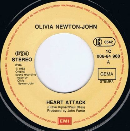 Olivia Newton-John : Heart Attack (7", Single)