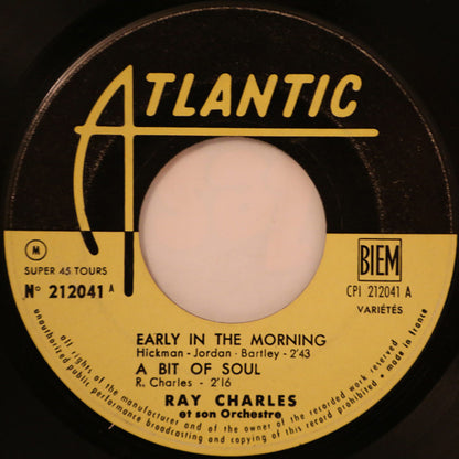 Ray Charles And His Orchestra : Early In The Morning (7", EP)