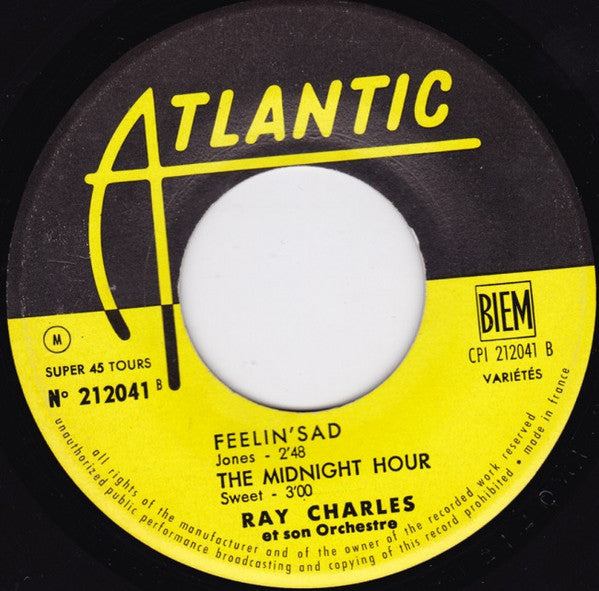 Ray Charles And His Orchestra : Early In The Morning (7", EP)