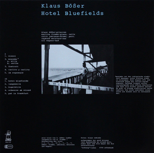 Klaus Bösser : Hotel Bluefields (LP, Album)