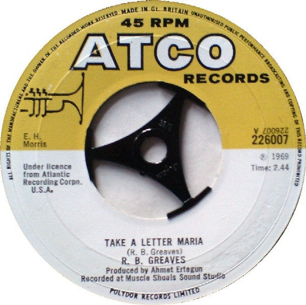 R.B. Greaves : Take A Letter Maria (7", Single)