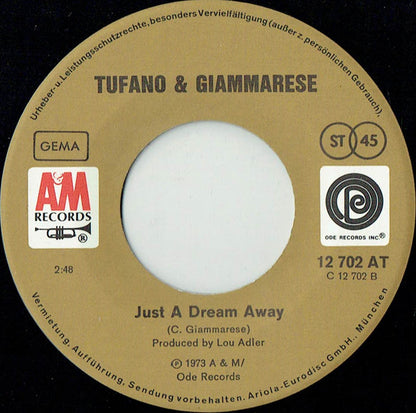 Dennis Tufano - Carl Giammarese : Music Everywhere / Just A Dream Away (7", Single)