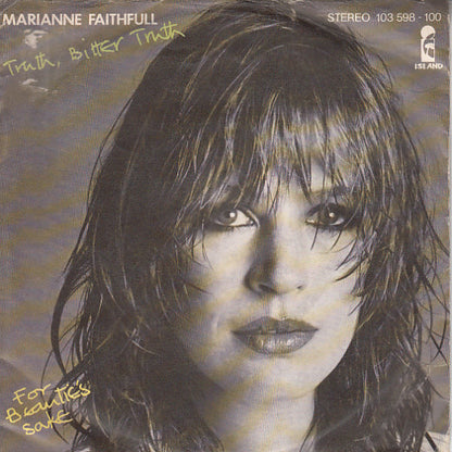 Marianne Faithfull : Truth, Bitter Truth (7", Single)