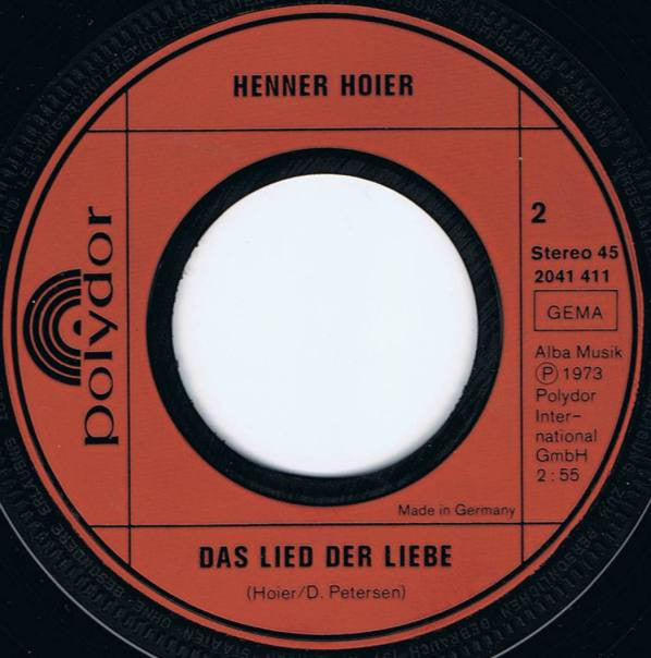 Henner Hoier : Eine Ganze Nacht (7", Single)