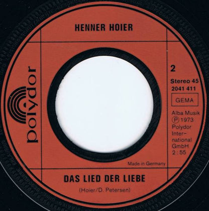 Henner Hoier : Eine Ganze Nacht (7", Single)