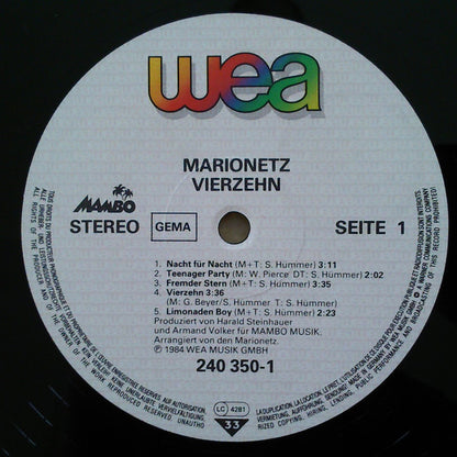 Marionetz : Vierzehn (LP, Album)