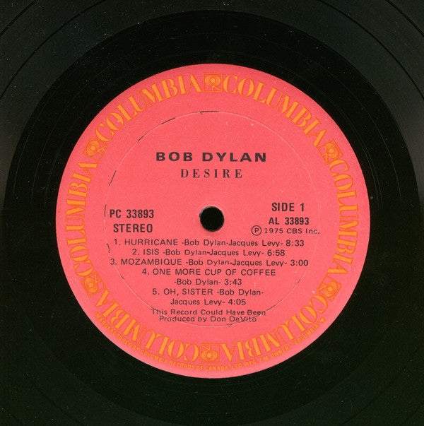 Bob Dylan : Desire (LP, Album)