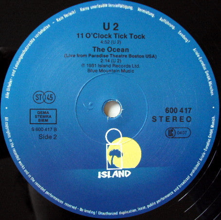 U2 : R.O.K. (12", Fir)