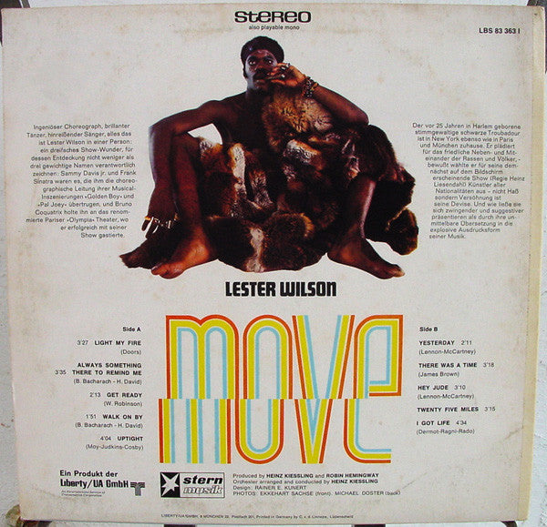 Lester Wilson : Move (LP, Album)