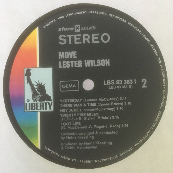 Lester Wilson : Move (LP, Album)