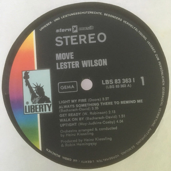 Lester Wilson : Move (LP, Album)