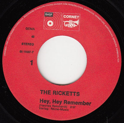 The Ricketts : Hey, Hey Remember / I Stay Myself (7", Single)