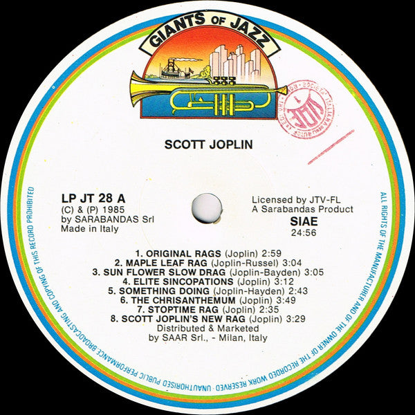 Scott Joplin : King Of Ragtime (LP, Comp)