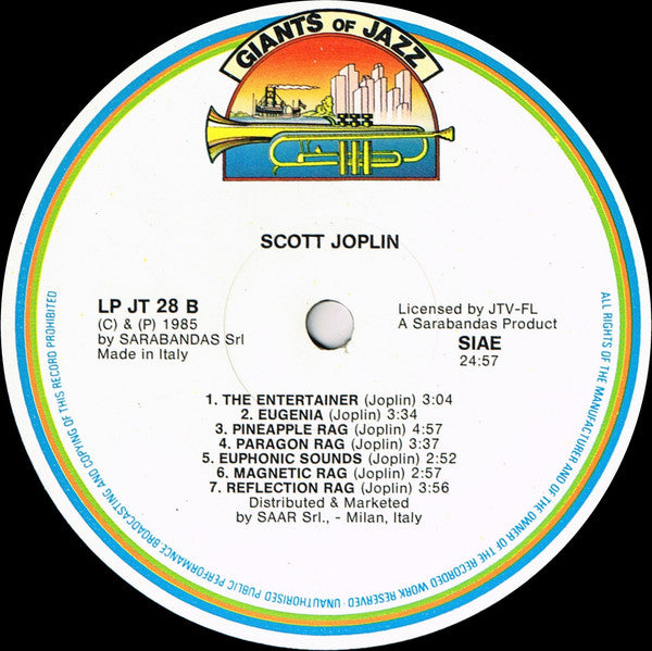 Scott Joplin : King Of Ragtime (LP, Comp)