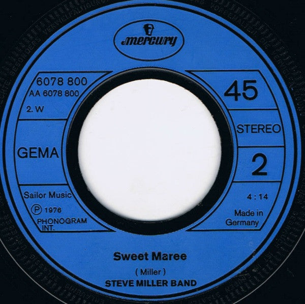 Steve Miller Band : Take The Money And Run (7", Single)