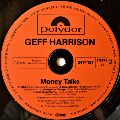 Geff Harrison : Money Talks (LP, Album)